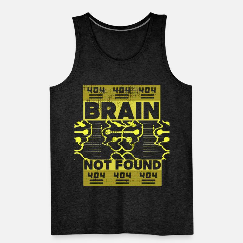 404-html error, computer nerd, funny saying Men's Premium Organic Tank Top