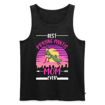 Beste Gottesanbeterin Mama - Männer Premium Bio Tank Top - Schwarz - Vorne - Michal (187cm)
