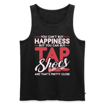 Stepptanz Stepptänzer Stepptänzerin Stepper - Männer Premium Bio Tank Top - Schwarz - Vorne - Michal (187cm)