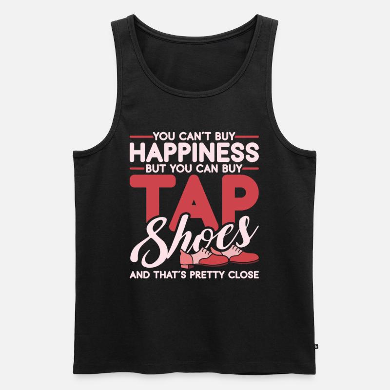 Stepptanz Stepptänzer Stepptänzerin Stepper - Männer Premium Bio Tank Top - Schwarz