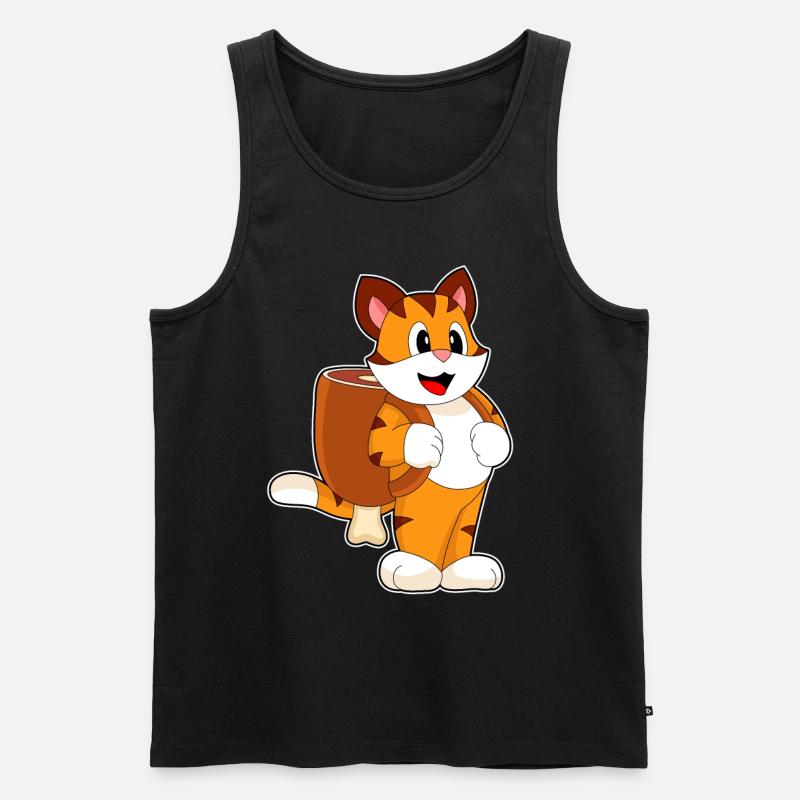 Tiger Meat Backpack - Men's Premium Organic Tank Top - black