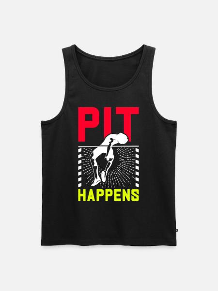 Pole vault Pole vaulter - Men's Premium Organic Tank Top - black