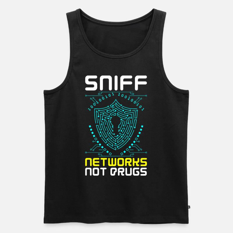 Cybersicherheit Hacking IT - Männer Premium Bio Tank Top - Schwarz