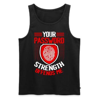 Cybersicherheit Hacking IT - Männer Premium Bio Tank Top - Schwarz - Vorne - AI Model Male 178 light (178cm)