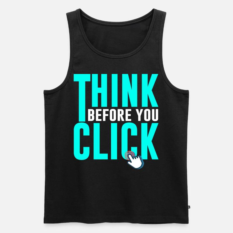 Cybersicherheit Hacking IT - Männer Premium Bio Tank Top - Schwarz