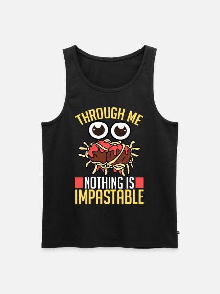 Flying Spaghetti Monster FSM Pastafarian - Men's Premium Organic Tank Top - black