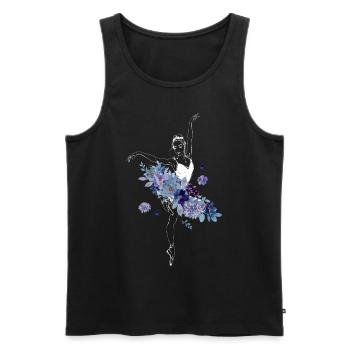 Ballet Dancer Dance Girl Ballerina - Männer Premium Bio Tank Top - Schwarz - Vorne - Michal (187cm)