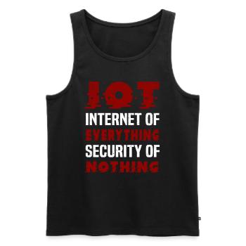 Internet Of Things IOT Programmierer Admin IT - Männer Premium Bio Tank Top - Schwarz - Vorne - Michal (187cm)