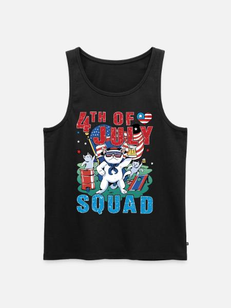 4th of july Squad - Men's Premium Organic Tank Top - black