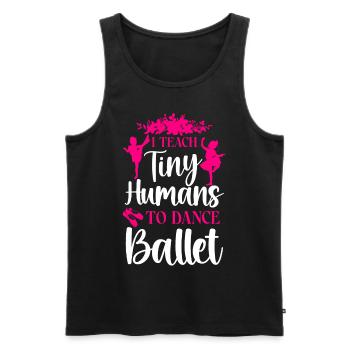 Ballet Dancer Dance Girl Ballerina - Männer Premium Bio Tank Top - Schwarz - Vorne - Michal (187cm)