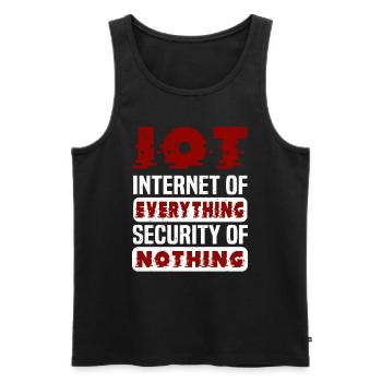 Internet Of Things IOT Programmierer Admin IT - Männer Premium Bio Tank Top - Schwarz - Vorne - Michal (187cm)