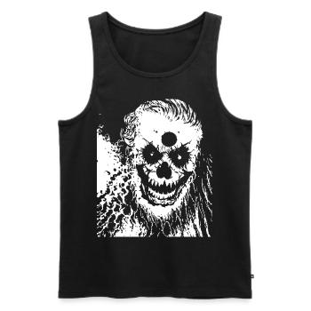 Horror Clown Spooky Halloween Horror Film Evil Cl - Men's Premium Organic Tank Top - black - Front - AI Model Male 178 light (178cm)