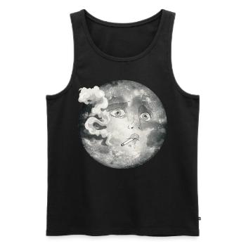 Whimsigoth Ästhetik Soft Grunge Emo Goth Rauchen - Männer Premium Bio Tank Top - Schwarz - Vorne - AI Model Male 178 light (178cm)