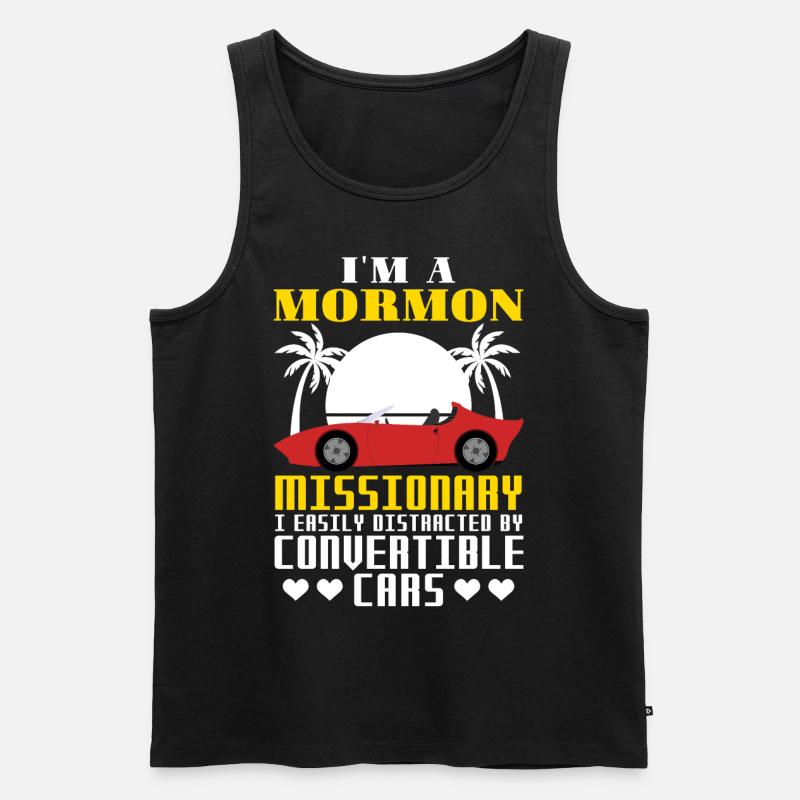 LDS - Männer Premium Bio Tank Top - Schwarz