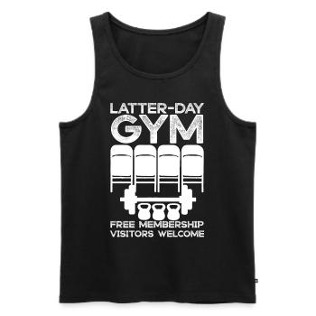 Mormone LDS-Missionar - Männer Premium Bio Tank Top - Schwarz - Vorne - AI Model Male 178 light (178cm)