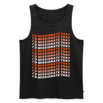 Mormone LDS-Missionar - Männer Premium Bio Tank Top - Schwarz - Vorne - AI Model Male 178 light (178cm)