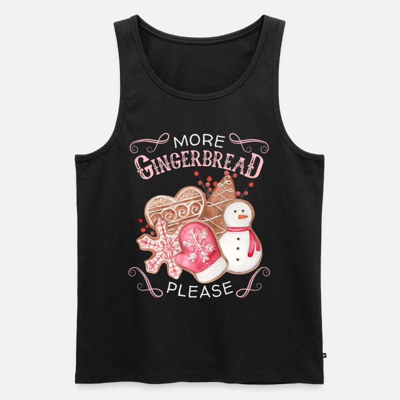 Gingerbread, gingerbread gingerbread, funny saying - Men's Premium Organic Tank Top - black