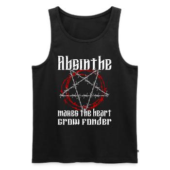 Satan Beelzebub Devil Gothic Pentagram Mystical - Men's Premium Organic Tank Top - black - Front - Michal (187cm)