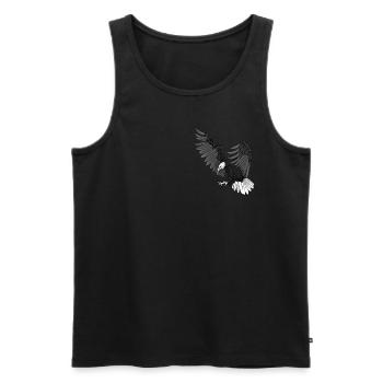 Aigle - Débardeur bio Premium Homme - noir - Devant - Michal (187cm)
