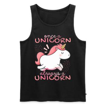 Kawaii Unicorn, Unicorns, Funny Saying - Men's Premium Organic Tank Top - black - Front - Michal (187cm)