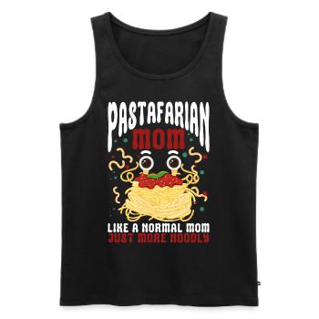 Fliegendes Spaghettimonster FSM - Männer Premium Bio Tank Top - Schwarz - Vorne - AI Model Male 178 light (178cm)