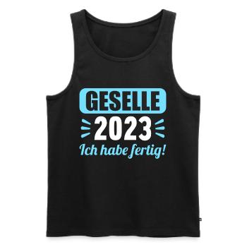Geselle Gesellenprüfung bestanden Gesellen - Männer Premium Bio Tank Top - Schwarz - Vorne - AI Model Male 178 light (178cm)