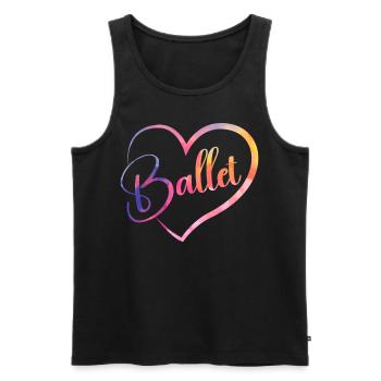 Ballet Dancer Dance Girl Ballerina - Männer Premium Bio Tank Top - Schwarz - Vorne - Michal (187cm)