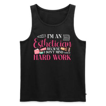 Cute Licensed Esthetician Skincare - Männer Premium Bio Tank Top - Schwarz - Vorne - Michal (187cm)