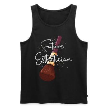 Cute Licensed Esthetician Skincare - Männer Premium Bio Tank Top - Schwarz - Vorne - Michal (187cm)