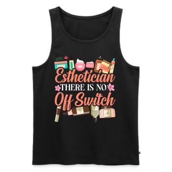 Cute Licensed Esthetician Skincare - Männer Premium Bio Tank Top - Schwarz - Vorne - Michal (187cm)