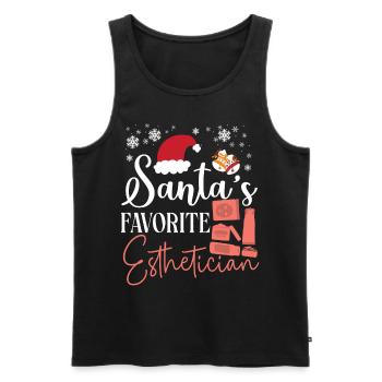 Cute Licensed Esthetician Skincare - Männer Premium Bio Tank Top - Schwarz - Vorne - Michal (187cm)