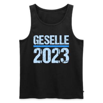 Geselle Gesellenprüfung bestanden Gesellen - Männer Premium Bio Tank Top - Schwarz - Vorne - AI Model Male 178 light (178cm)