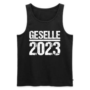 Geselle Gesellenprüfung bestanden Gesellen - Männer Premium Bio Tank Top - Schwarz - Vorne - AI Model Male 178 light (178cm)
