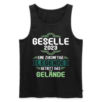 Geselle Gesellenprüfung bestanden Gesellen - Männer Premium Bio Tank Top - Schwarz - Vorne - AI Model Male 178 light (178cm)