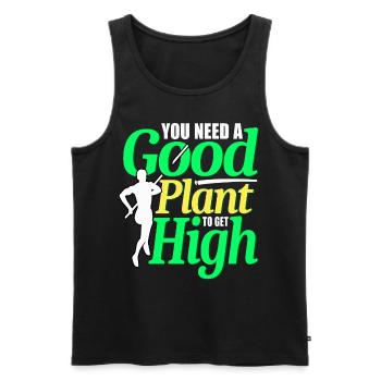 Pole vault Pole vaulter - Men's Premium Organic Tank Top - black - Front - Michal (187cm)