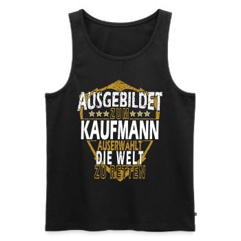 Einzelhandel Kaufmann Kauffrau lustige Verkäufer - Männer Premium Bio Tank Top - Schwarz - Vorne - Michal (187cm)