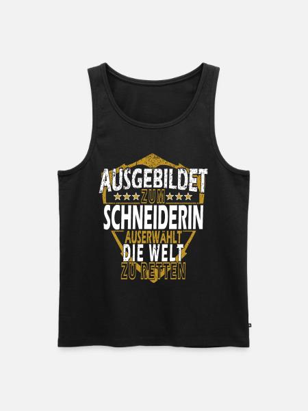 Schneiderin Spruch Schneider - Männer Premium Bio Tank Top - Schwarz