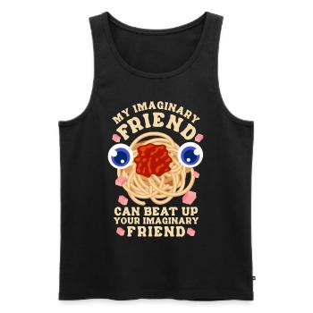 The Flying Spaghetti Monster - Men's Premium Organic Tank Top - black - Front - AI Model Male 178 light (178cm)