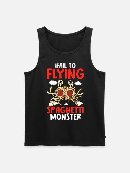 FSM Pastafarian - Men's Premium Organic Tank Top - black