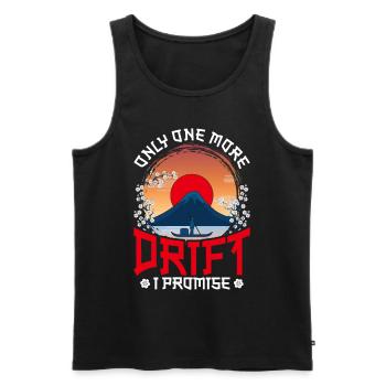 Motorsport Only One More Drift I Promise - Men's Premium Organic Tank Top - black - Front - Michal (187cm)