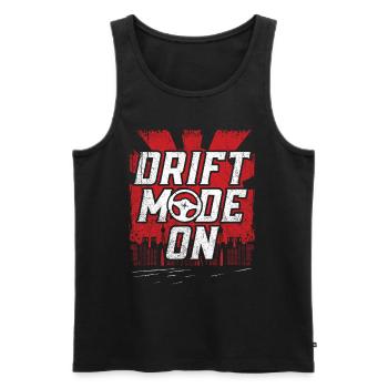Drift Mode On Motorsport Auto Tuning Automotive - Men's Premium Organic Tank Top - black - Front - Michal (187cm)