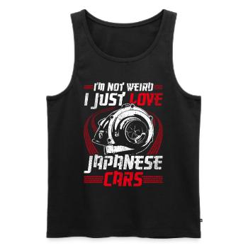 Motorsport Auto Tuning Japanese Domestic Market - Männer Premium Bio Tank Top - Schwarz - Vorne - AI Model Male 178 light (178cm)