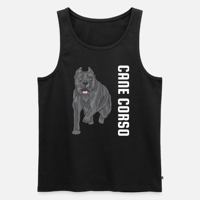 Cane Corso - Männer Premium Bio Tank Top - Schwarz