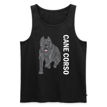 Cane corso - Débardeur bio Premium Homme - noir - Devant - Michal (187cm)