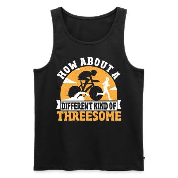 Triathlete How About A Different Kind Of - Men's Premium Organic Tank Top - black - Front - AI Model Male 178 light (178cm)