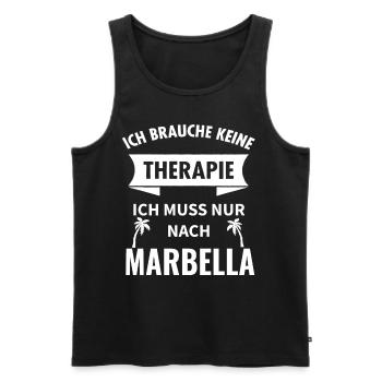 Marbella Andalusien Spanien Costa Del Sol Idee - Männer Premium Bio Tank Top - Schwarz - Vorne - Michal (187cm)