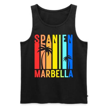 Marbella Andalusien Spanien Costa Del Sol Idee - Männer Premium Bio Tank Top - Schwarz - Vorne - Michal (187cm)