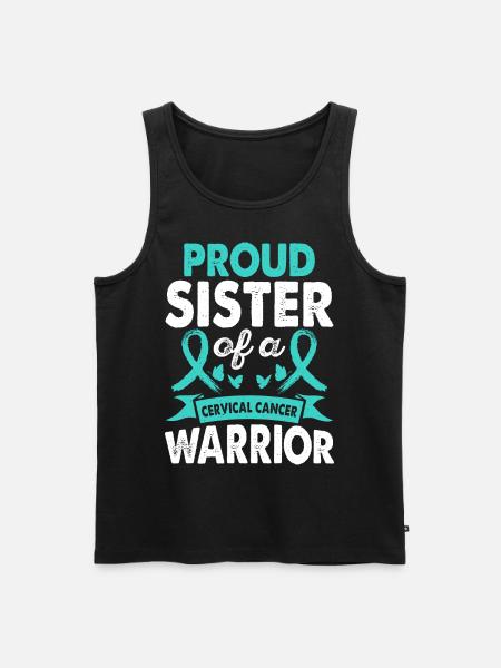 Sister of Cervical Warrior - Men's Premium Organic Tank Top - black