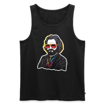 Le communisme a quitté le marxisme Karl Marx - Débardeur bio Premium Homme - noir - Devant - AI Model Male 178 light (178cm)