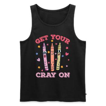 Grundschule Lehrer Kindergarten Erzieherin - Männer Premium Bio Tank Top - Schwarz - Vorne - Michal (187cm)